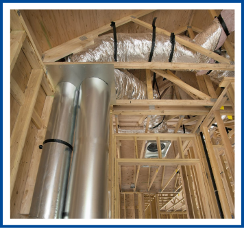 duct work on new construction